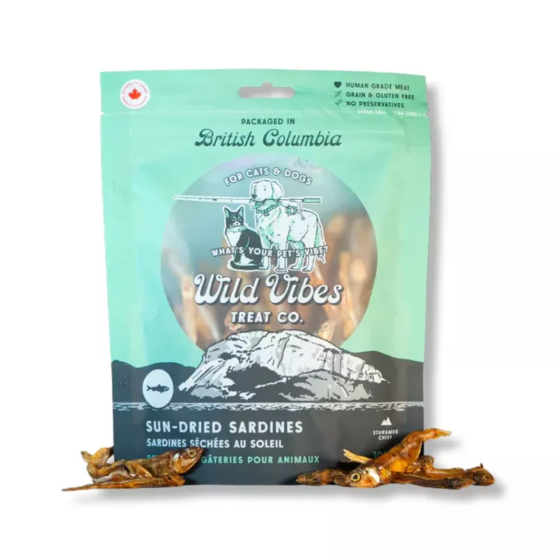 Wild Vibes Sun Dried Sardines Treats 108g