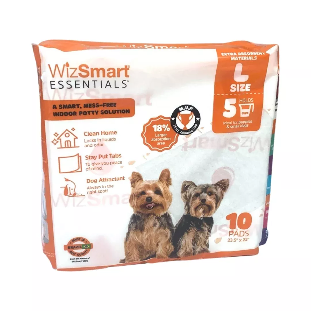 Wizsmart Essentials Dog Pads – Large 10 Ct
