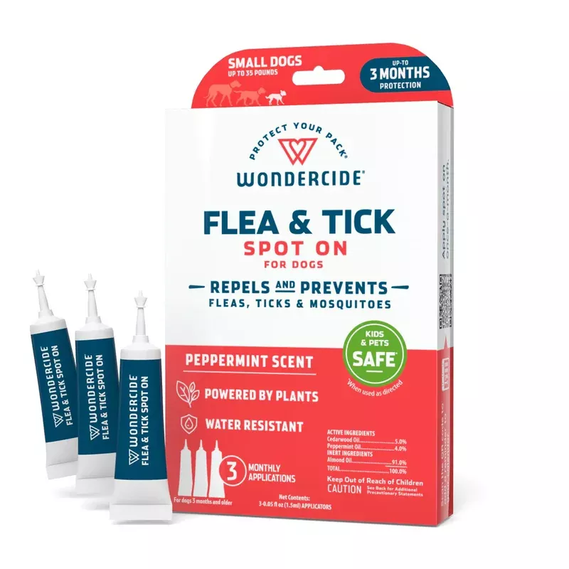 Wondercide Flea & Tick Spot On for Dogs – Small – Peppermint