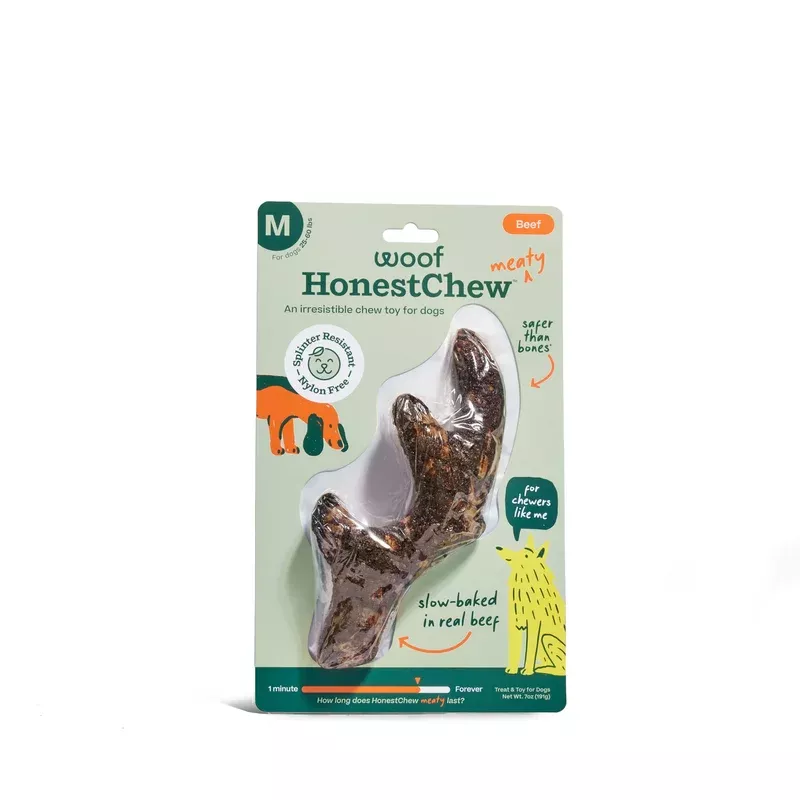 WOOF HonestChew Meaty Antler – Medium