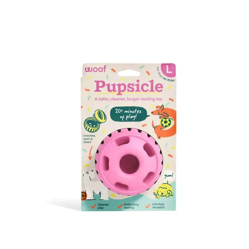 WOOF Pupsicle ‘Birthday’ Pink Large