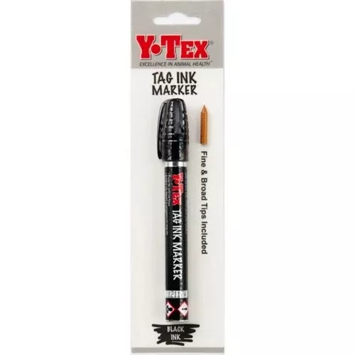 Y-Tex, Marking Pen Broad/Fine Tip, 1 Count