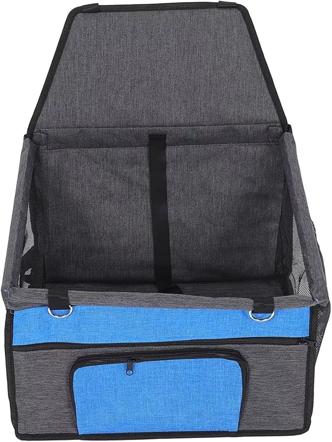 Yardwe Pet Dog and Cat Car Seat with Front Pocket Breathable Console Pet Cushion for Dogs and Cats Lightweight and Easy to Install for Travel