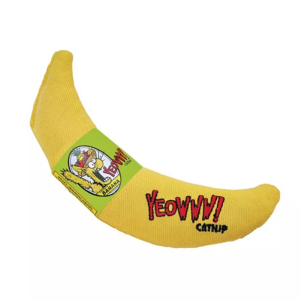 Yeowww! Catnip, Yeowww! Banana Catnip Cat Toy, 1 Each / 7 Inches, Yellow