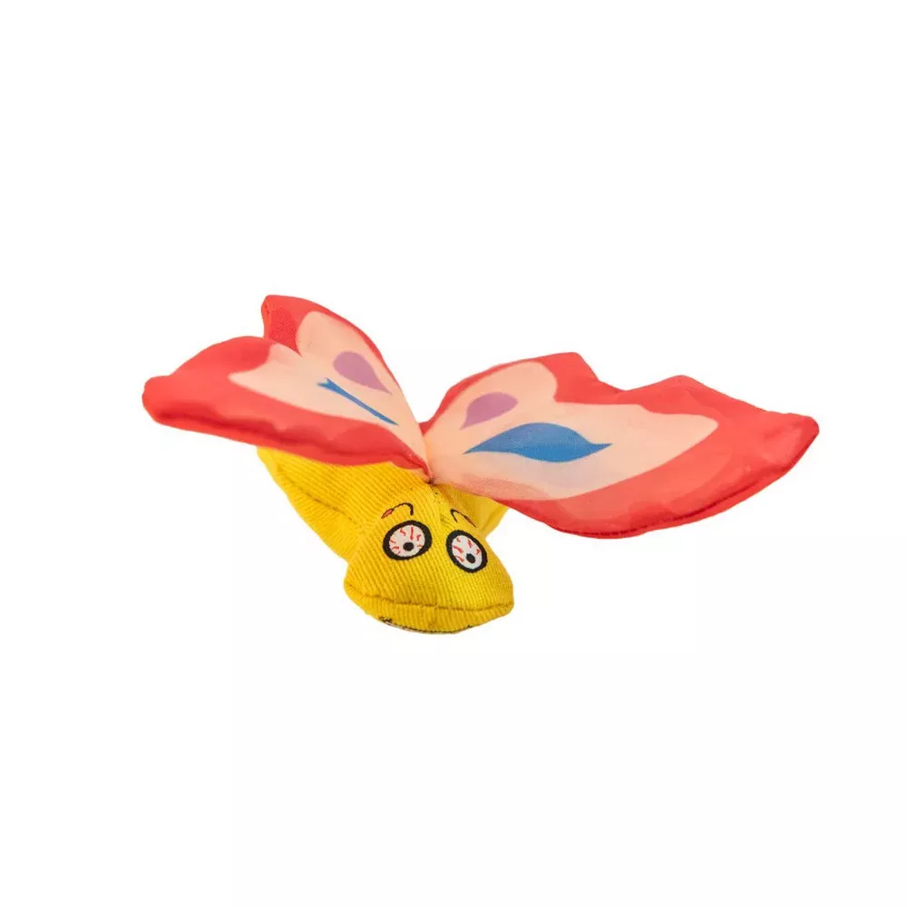 Yeowww! Catnip, Yeowww! Butterfly Catnip Cat Toy, Red,One Size