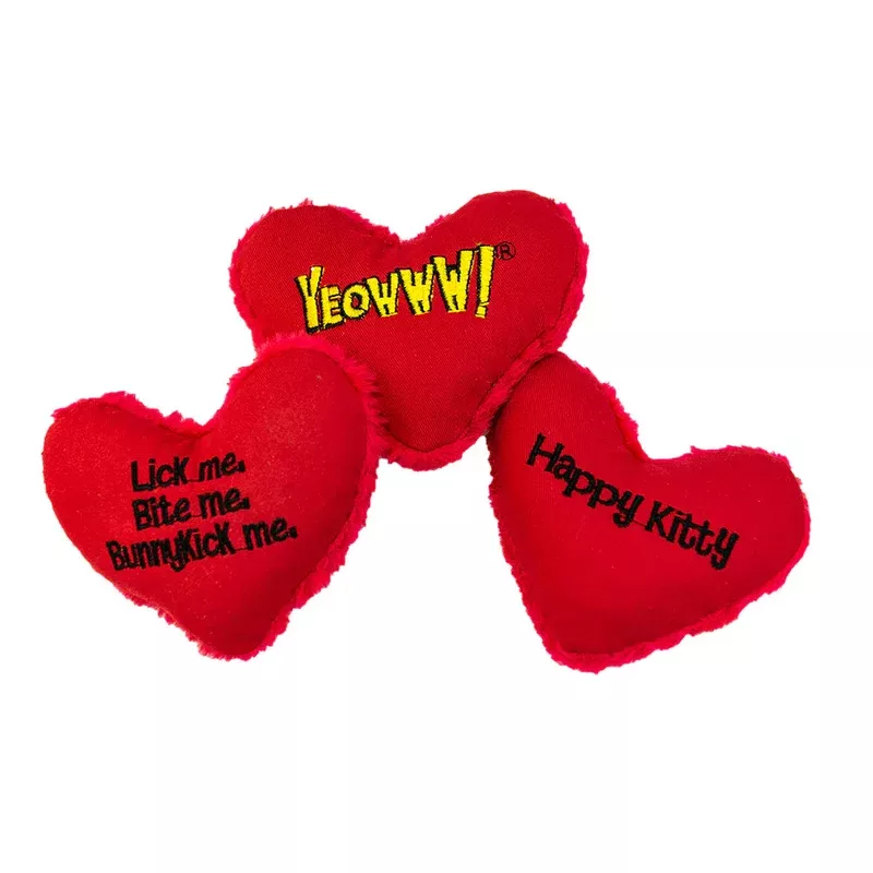 Yeowww! Hearrrt Attack Catnip Toy