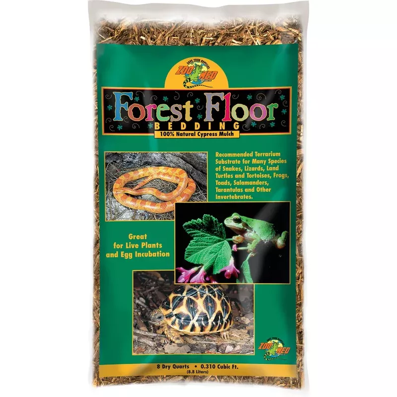 Zoo Med Forest Floor Natural Cypress Mulch Reptile Bedding 8qt