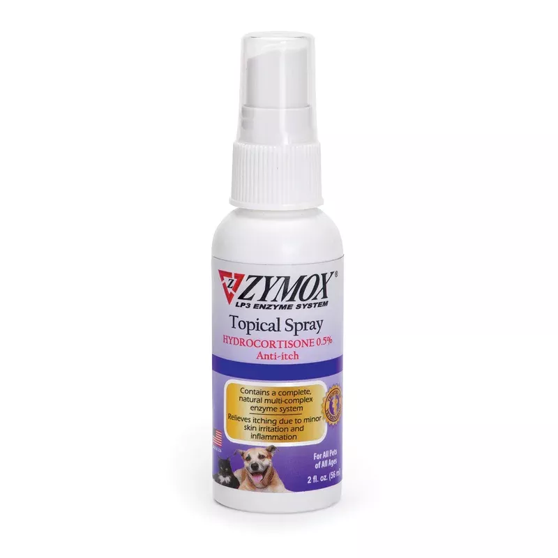 Zymox Spray w/ .5% hydrocortisone – 2 oz. bottle